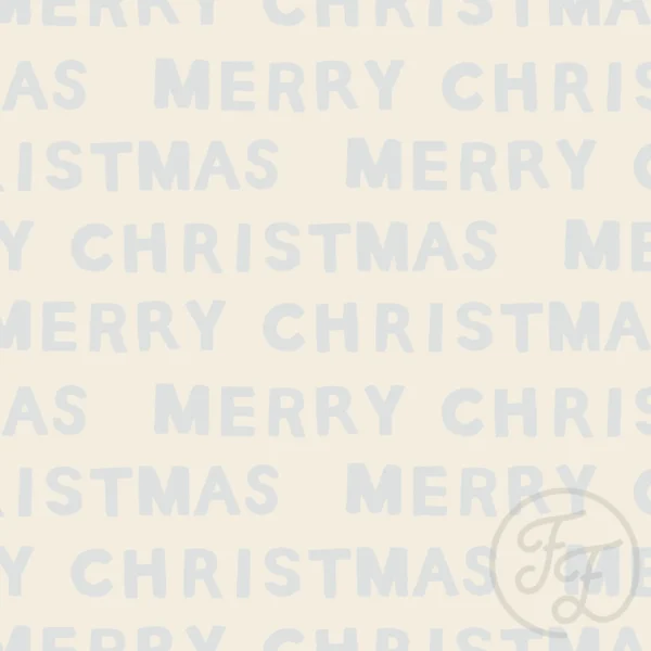 Merry Christmas Light Beige