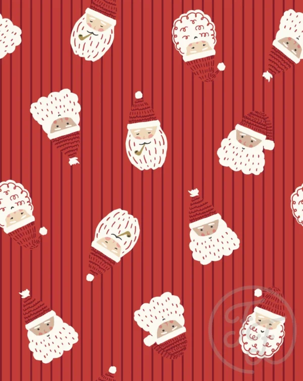 Tossed Santa Red
