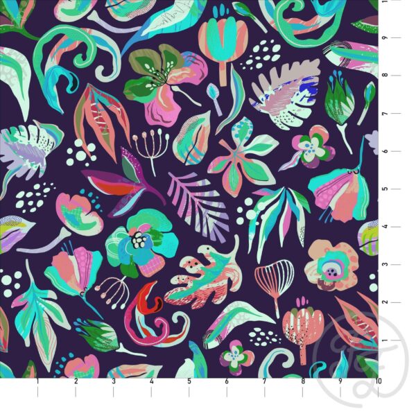 Bold Tropicals in Plum Purple