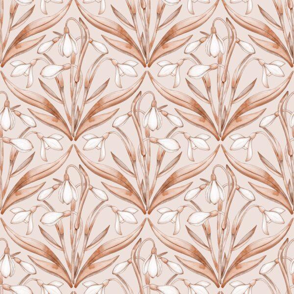 Snowdrops Bouquet Claypink