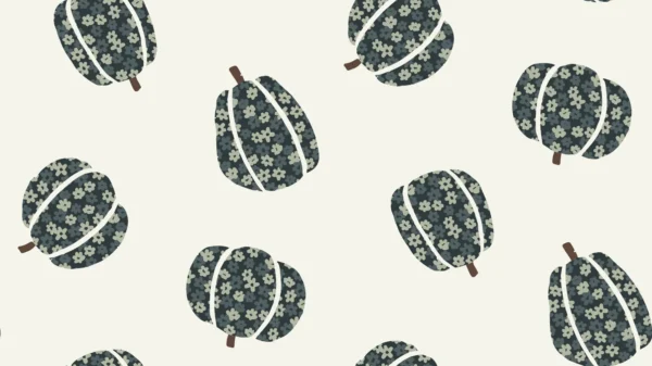 Floral Pumpkins Dark Small