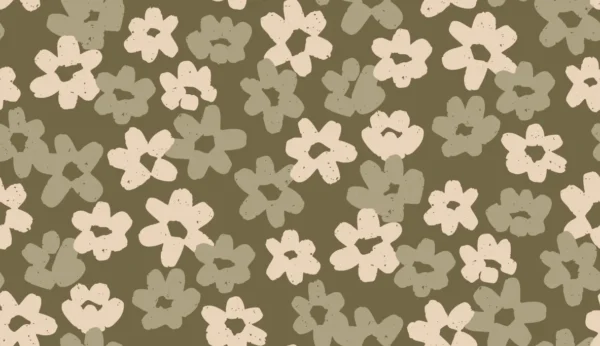 Fall Floral in Brown Small