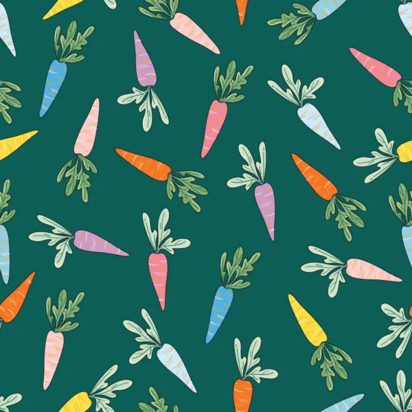 Carrots in Deep Sea Green