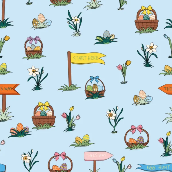 Easter Egg Hunt in Hawkes Blue
