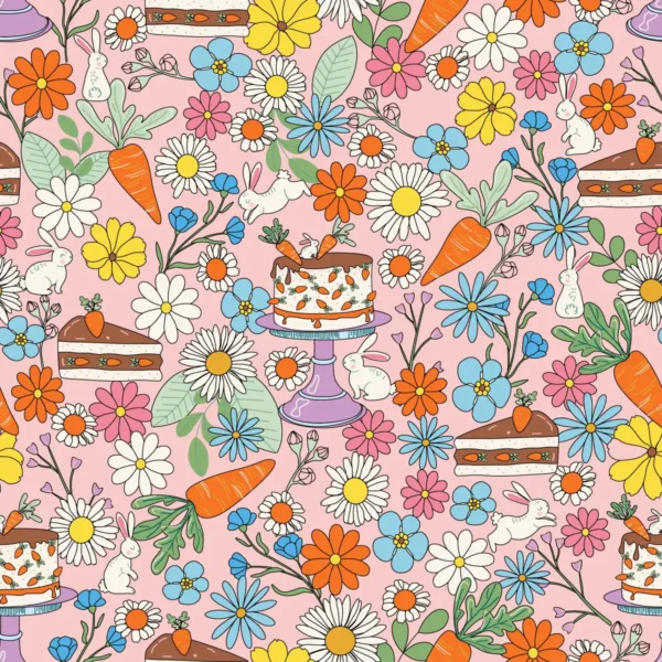 Carrot Cake in Light Rose