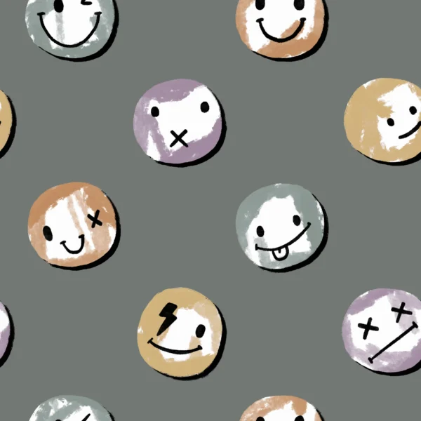 Smiley Vibes Grey