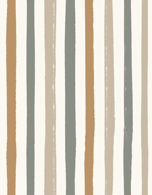 Rough Stripe Multi Green Bronze