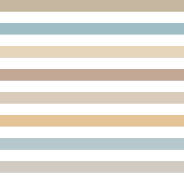 Colorful Stripes Turquoise Brown