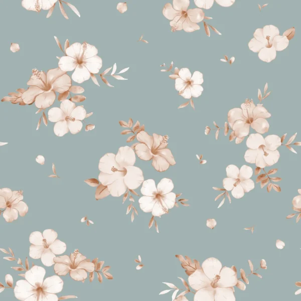 Floral Nalani Brown Turquoise