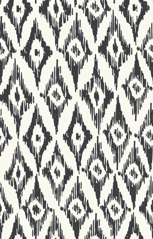 Boho Ikat Black & White