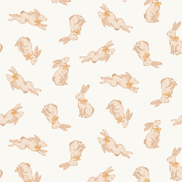 Spring Bunny with Yellow Bow