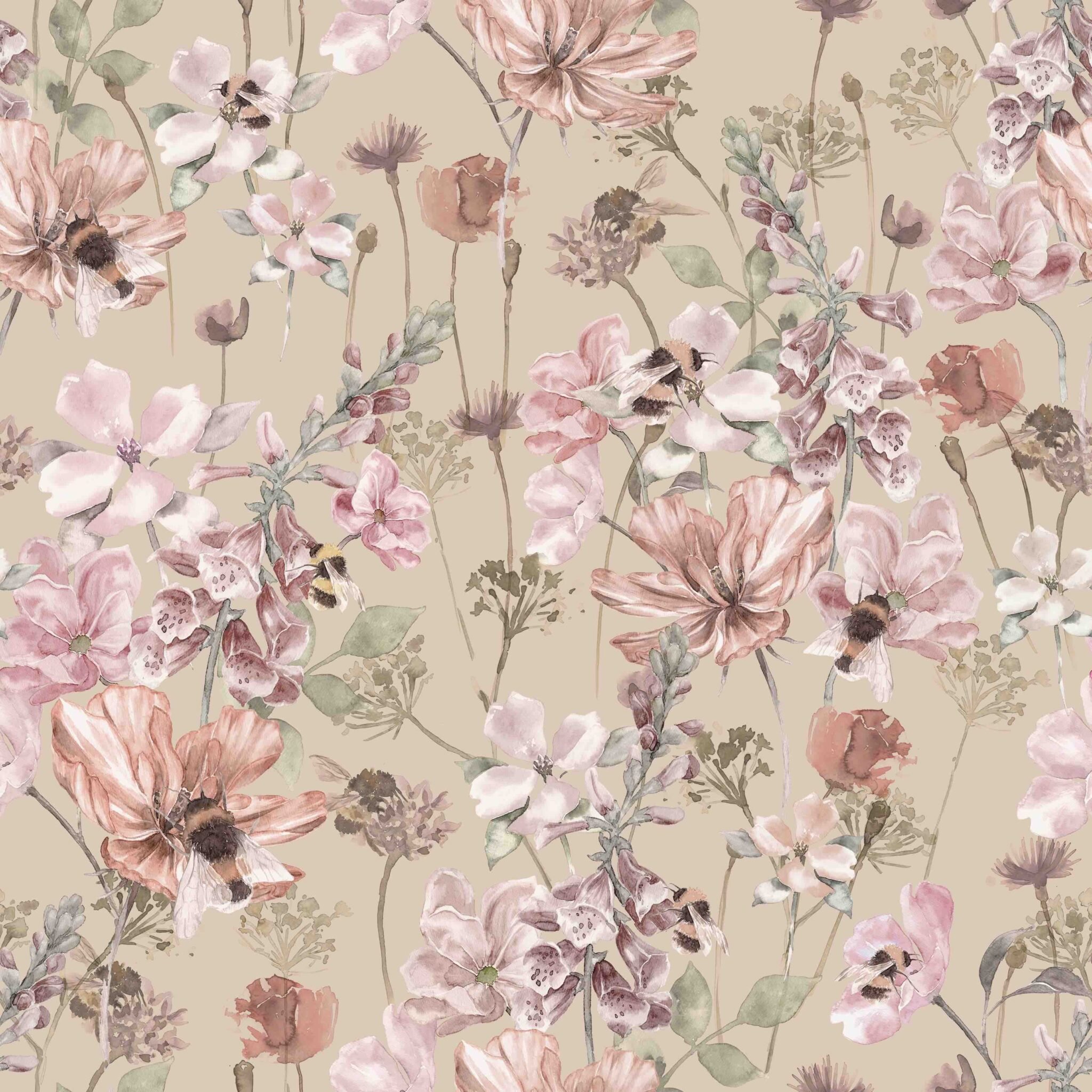 Bumble Bee Beige - Family Fabrics B.V.