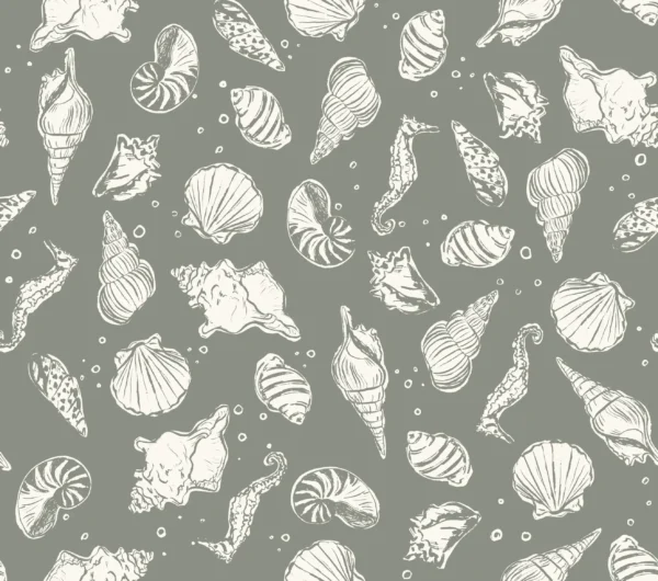 North Shore Seashells Sage Green