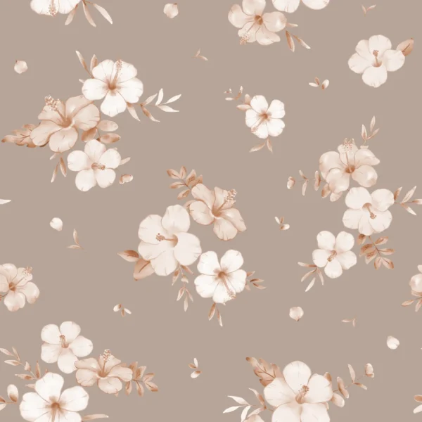 Floral Nalani Brown Mocca