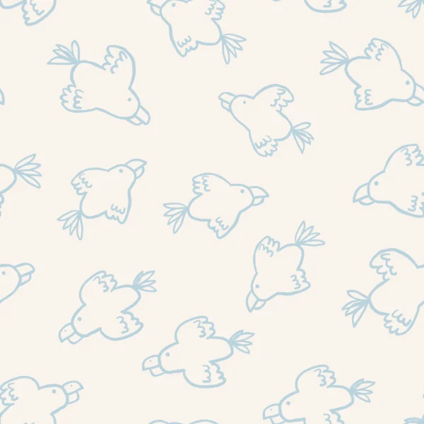 Parrots Offwhite Blue