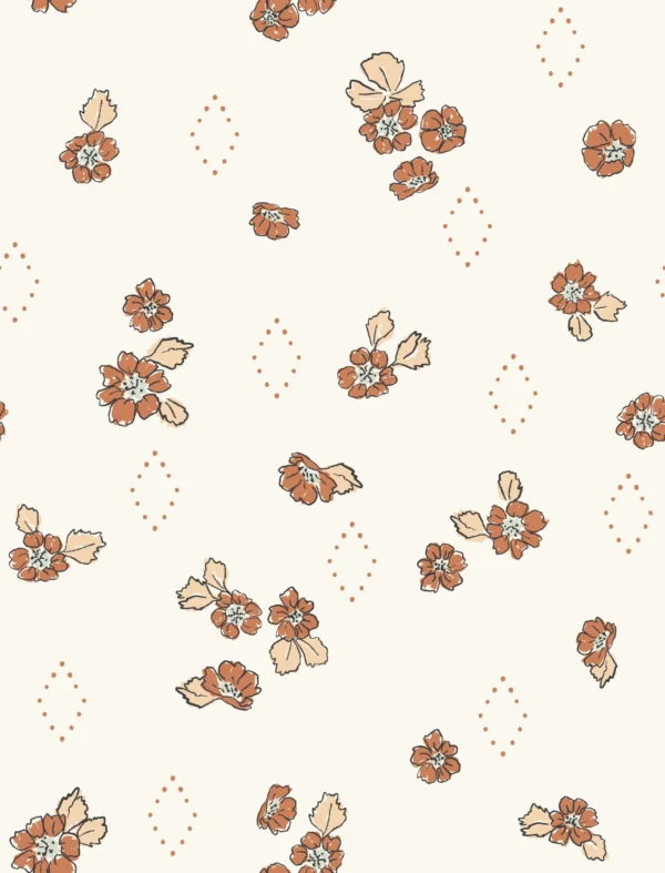 Ditsy Straw Flower Cream