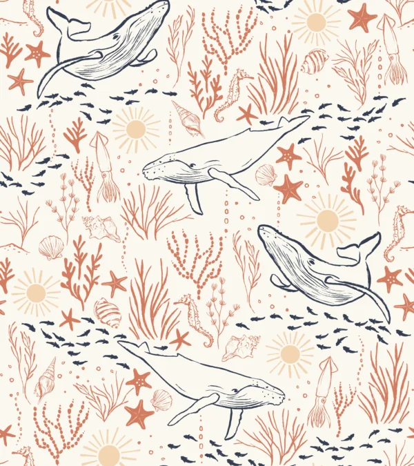 Under The Sea Multi Terracotta Blush