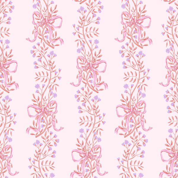 Floral Stripes Pink