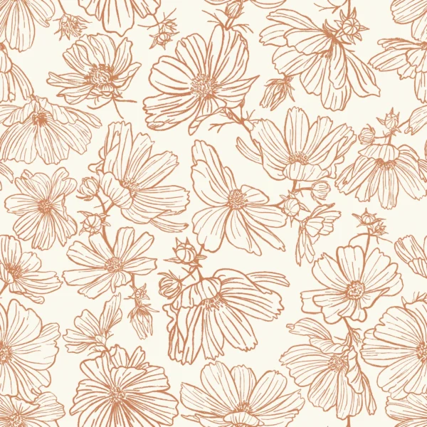Summertime Floral Cream Caramel