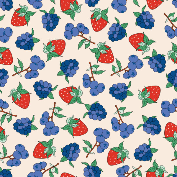 Berries in Antique White