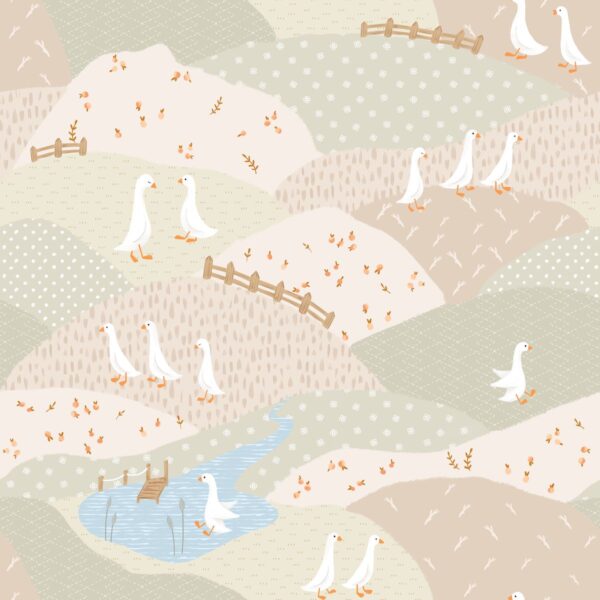 Geese Meadow Beige Sage