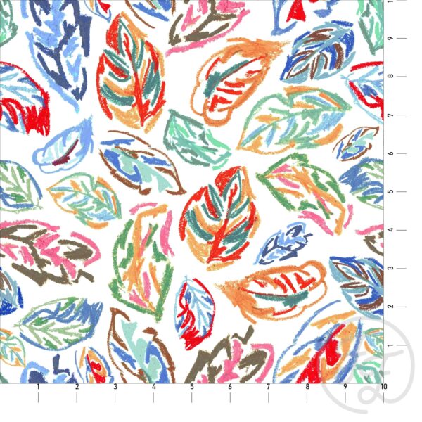Multi Crayon Leaves