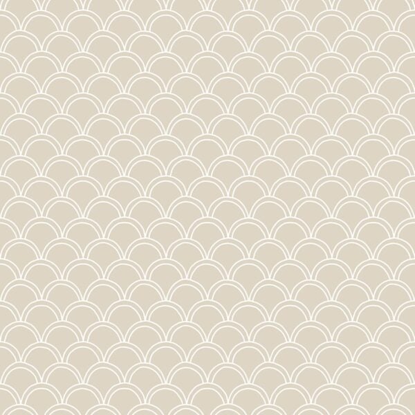 Scallops Beige White