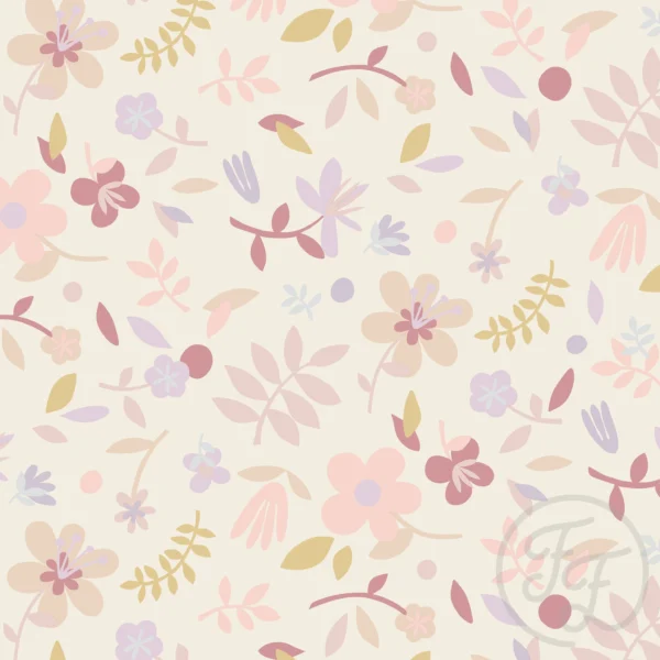 Collage Flower Beige Small