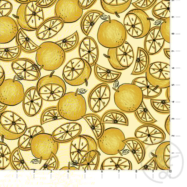 Juicy Oranges in Yellow