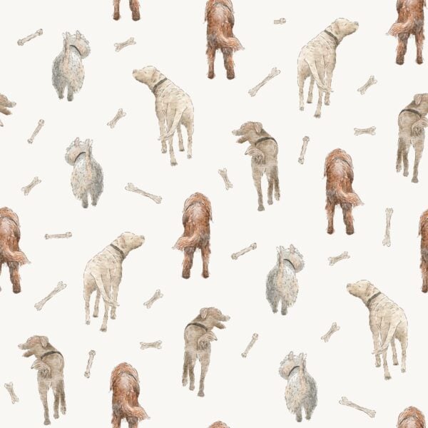 Dog Bums With Bones Offwhite