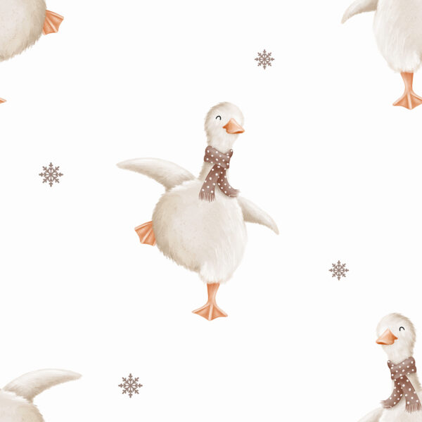 Dancing White Goose