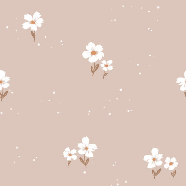 Wild Daisies Taupe