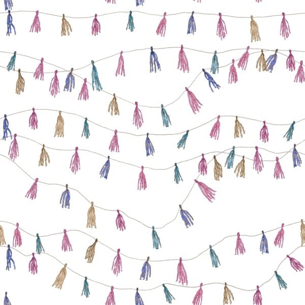 Party Garland Pink White