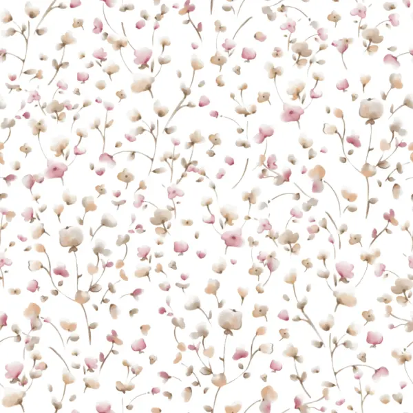 Floral Merete Nude White