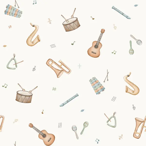 Music Instruments Offwhite