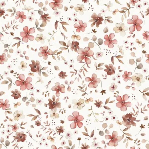 Floral Lotta Red Offwhite