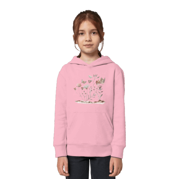 Flowers & Butterflies - Kids Organic Hoodie