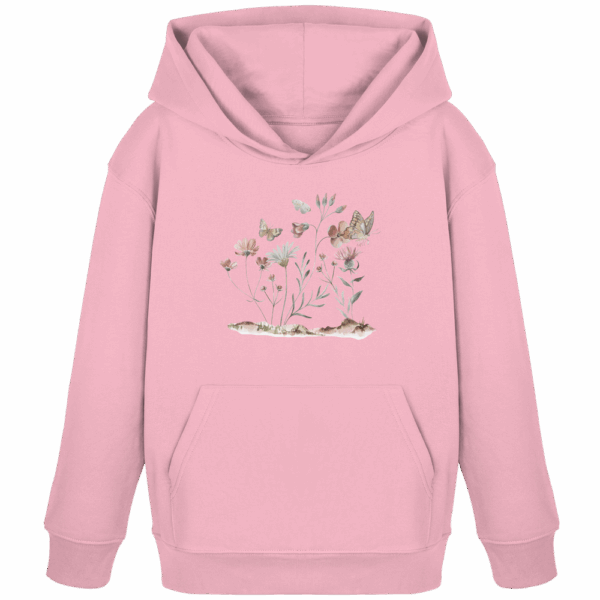 Flowers & Butterflies - Kids Organic Hoodie