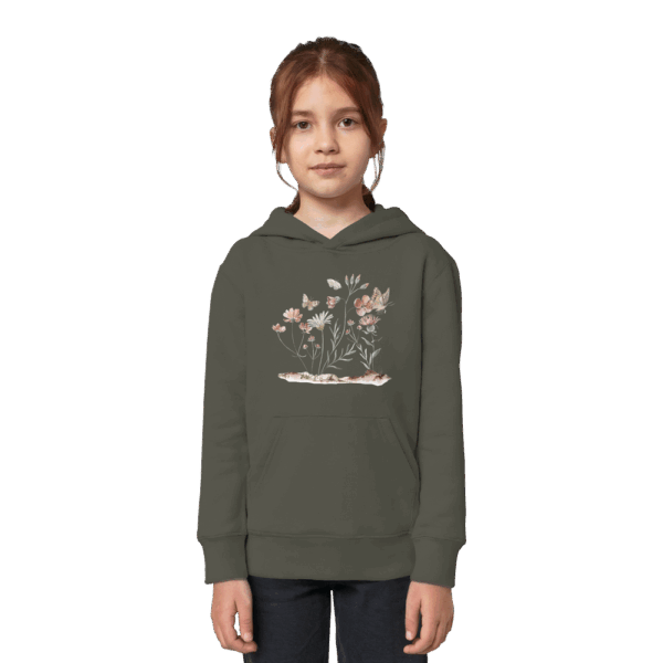 Flowers & Butterflies - Kids Organic Hoodie