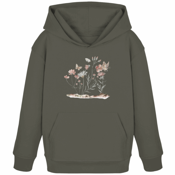 Flowers & Butterflies - Kids Organic Hoodie