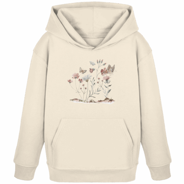 Flowers & Butterflies - Kids Organic Hoodie