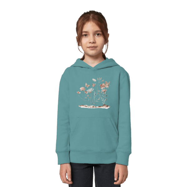 Flowers & Butterflies - Kids Organic Hoodie