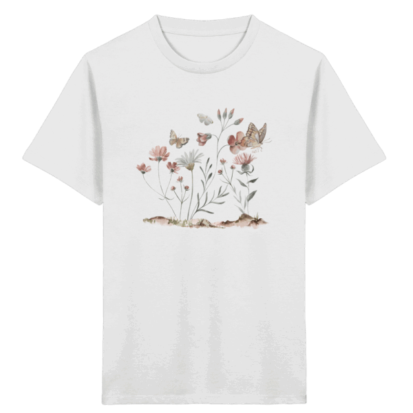 Flowers & Butterflies - Kids Organic Shirt