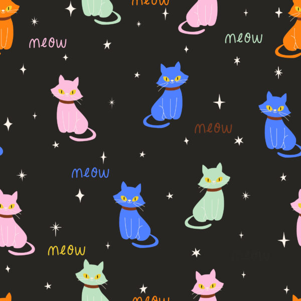 Cosmic Meow Gic in Black Olive